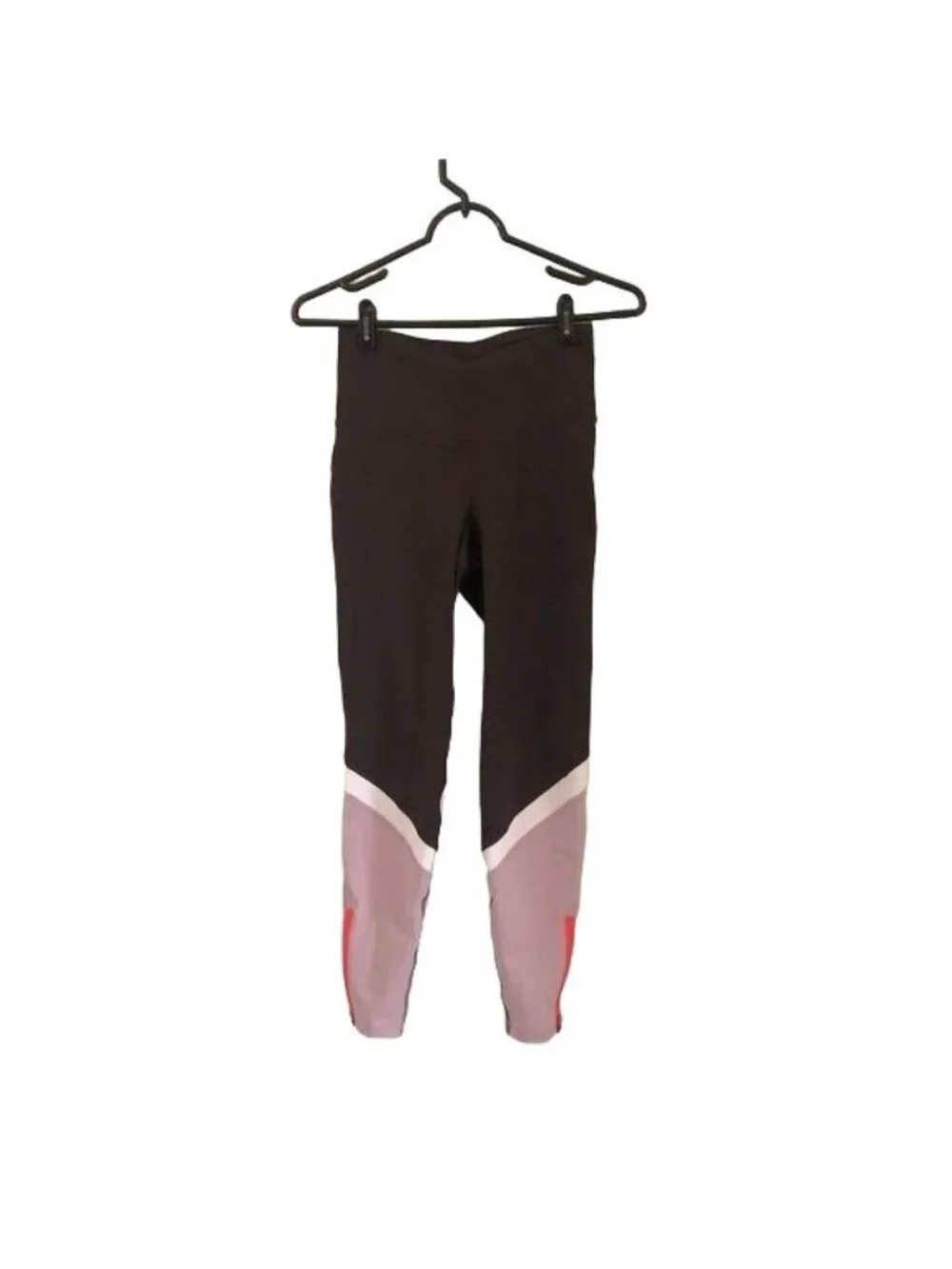 Old Navy Womens Athleisure Colorblock Burgundy Elevate Leggings Size Small